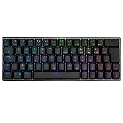 Cooler Master SK622 Wireless Gaming Keyboard - Compact 60% Layout, Low-Profile Mechanical Switches, Black £49.98 at Amazon