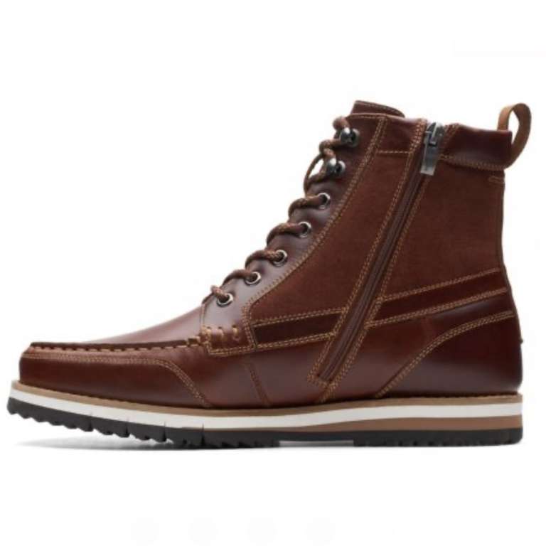 Clarks Men’s Durston Hi Leather Boots (Sizes 6-11) - W/Code