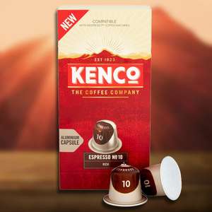 100 x Kenco Espresso No. 10 Intense Coffee Nespresso Pods (Best Before 15/04/2022) - £10 @ Yankee Bundles