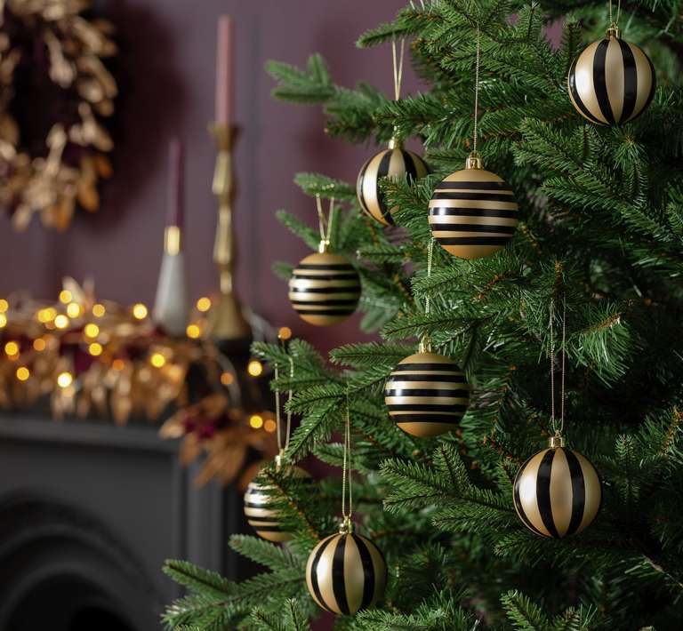 Clearance Christmas Decorations From £3 eg Home Pack of 12 Pastel Animal Print Baubles Free click and collect in selected stores @ Argos