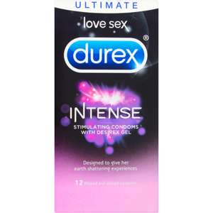 Durex Intense Ribbed & Dotted Condoms (12 Pack) - £4 @ Marks & Spencer, The Parade Leamington Spa