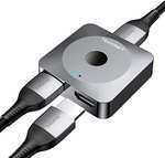 TECKNET HDMI Switch 4K@60Hz HDMI Aluminium Alloy Bi-directional Switcher - £6.74 With Voucher @ Tecknet / Amazon