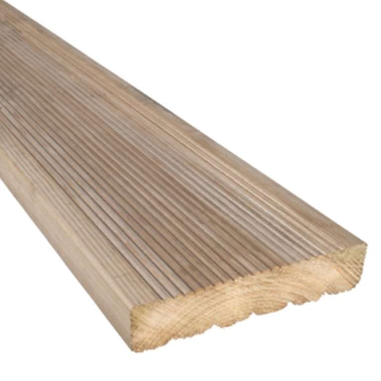 Pressure Treated Timber Decking Board 29mm x 124mm x 3.6m - Free C&C