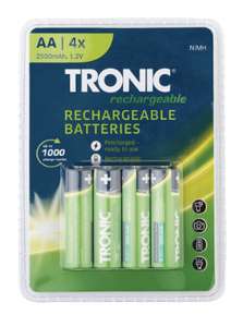 Rechargeable AA batteries - 4 Pack - £2.99 Instore @ LIDL (Hull)