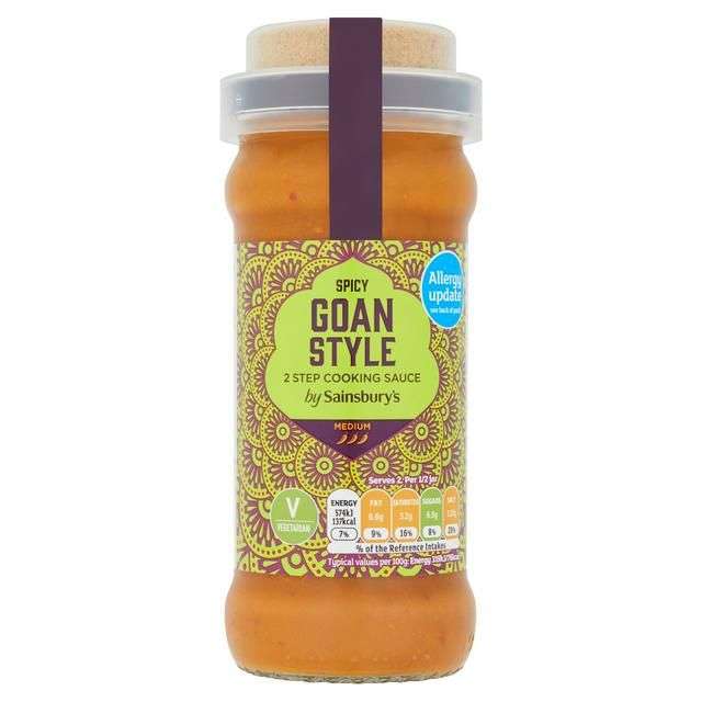 Sainsbury's Spicy Goan Style 2 Step Cooking Sauce - Oadby
