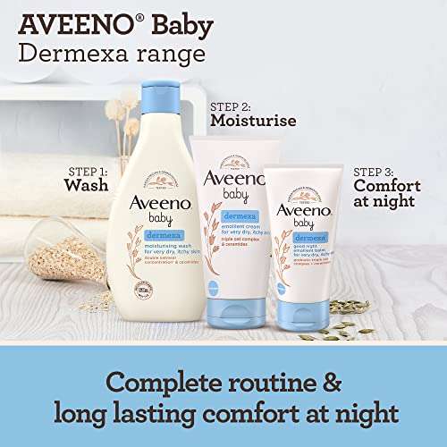AVEENO Baby Dermexa Emollient Cream 150 ml, Packaging May Vary £3.80 / £3.42 Subscribe & Save @ Amazon