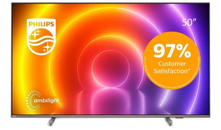 Argos Philips 50 Inch 50PUS8106 Smart 4K UHD HDR LED Ambilight TV - £399 free collection @ Argos