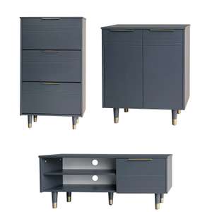 Lewis Shoe Storage Unit / Hallway Cabinet or TV Unit In Grey - £65 or £55.80 Each Delivered With Newsletter Signup 10% Discount (1st Order)