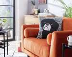 Habitat Willis Dog Print Cushion (43x43cm) W/Code - Free Click & Collect