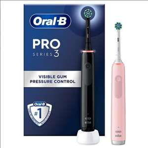 Duo Pack Oral-B Pro 3 3900 Cross Action Electric Toothbrush (£48.59 With Student Discount)