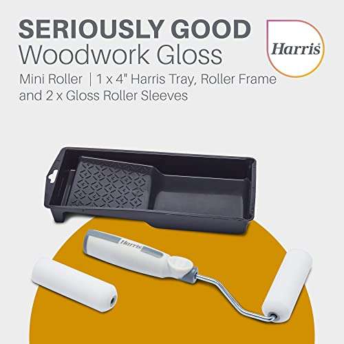 Harris Seriously Good Woodwork Mini Roller Set 4in - £2.40 @ Amazon