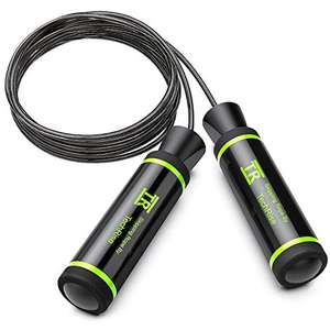 TechRise Skipping Rope - Tick checkbox to apply additional £2 off voucher £3.99 prime + £4.49 non prime Dispatches from Amazon Sold by URoco