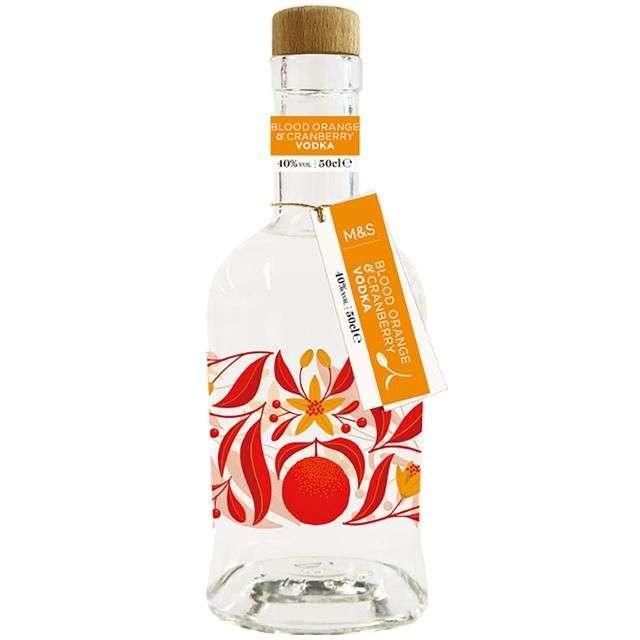 M&S Blood Orange & Cranberry vodka 50cl, in store at Cannon Street station