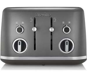 BREVILLE Lustra VTT853 4-Slice Toaster - Storm Grey £25 free click & collect @ Currys