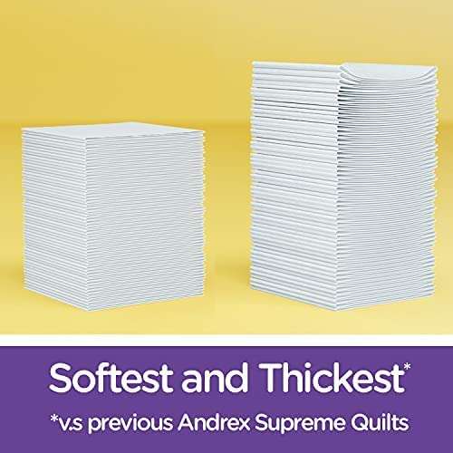 Andrex Supreme Quilts Quilted Toilet Paper - 25% Thicker - 24 Toilet Roll Pack (£13.30/£11.33 with S&S + 10% Off Voucher with 1st S&S)