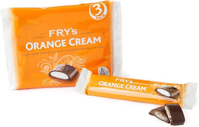 Fry's Orange Cream Chocolate Bar 3 Bars 147g - £1 (Minimum Order 3) @ Amazon
