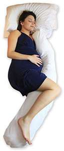 SleepiMum Pregnancy and Feeding Support Pillow, White - Sold By Ana Wiz Ltd