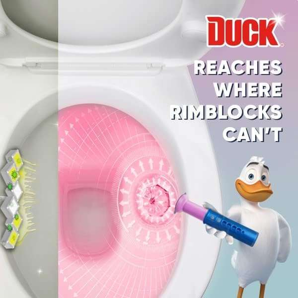 Duck Toilet Fresh Brush Starter Kit 1 Handle 4 Refills