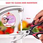 Heavy Duty Scissors For Kitchen Use With Safety Cover & Extra Gift - Sold by MAGNIFICENT 7 STAR FBA