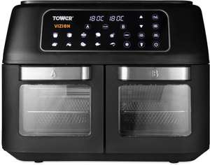 Tower T17102 Vortx Vizion Dual Compartment 11 L Air Fryer Oven, New & Sealed - £79.99 delivered @ Essential Appliances / eBay