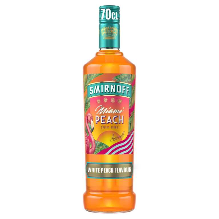 Smirnoff Miami Peach Flavoured Vodka 35% 70cl - With Voucher