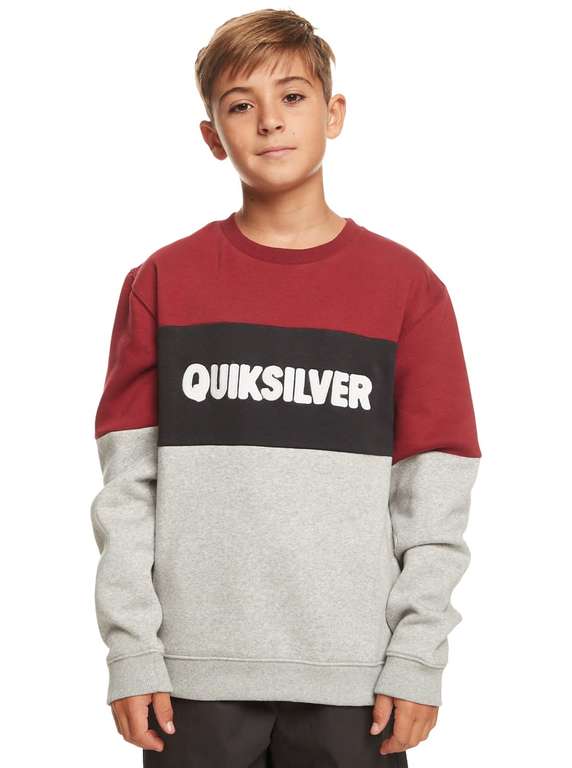 Quiksilver Boy's School Again Crew Youth Sweatshirt Age 16 | Age 10 £7.55