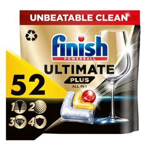 Finish Ultimate Plus All in One Lemon Dishwasher Tablets x52 (Nectar Price)