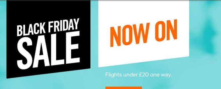 Black Friday Sale - Flights from £13.49 one-way