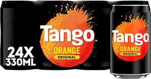 Tango Orange Soft Drink - 330 ml (Pack of 24) + 15% voucher for S&S (Max £4.97 with voucher and 15% S&S)
