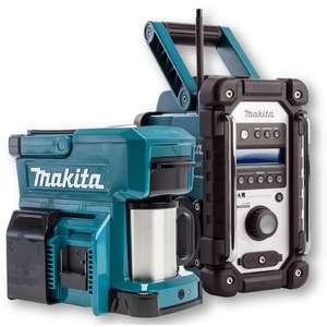 Makita Body Only DCM501Z Cordless Coffee Maker and DMR110 DAB Jobsite Radio (Bare Units) £100 @ Lawson-HiS