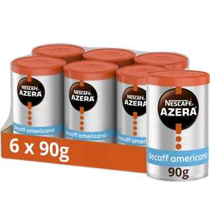 Nescafe Azera Americano Decaff Instant Coffee 90g (Pack of 6) at checkout - (£14.76 with voucher and first S&S)