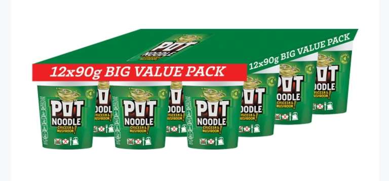 12pk Chicken and Mushroom Pot Noodle £5.99 @ Farmfoods