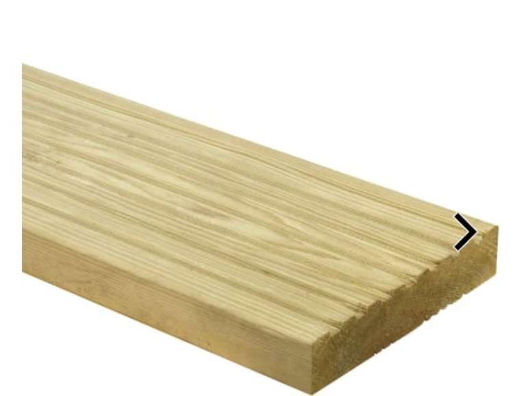 Wickes Premium Natural Pine Deck Board - 28 x 140 x 3600mm free C&C only limited locations