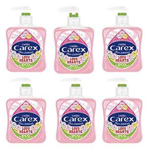 Carex Fun Editions Love Hearts Hand Wash, Antibacterial Pack of 6 x 250ml - £6 / £5.70 Subscribe & Save @ Amazon