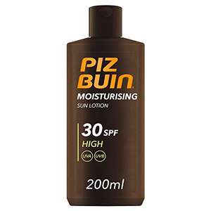 Piz Buin Moisturising Sun Lotion SPF30, 200ml £5 / £3.75 possible with Subscribe & Save + voucher @ Amazon