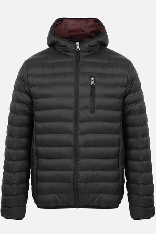 Tokyo Laundry Men's Hooded Puffer Jacket – Quilted, Padded, Zip Pockets, Autumn/Winter - View #5