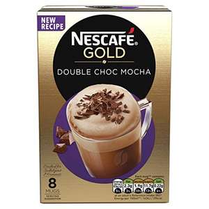 Nescafe Gold Double Choc Mocha Instant Coffee, 8 x 23g - 84p @ Amazon