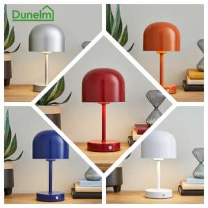 Keko Rechargeable Touch Dimmable Table Lamp (USB Type C) - Various Colours - Free Click & Collect