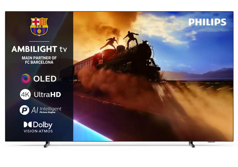 PHILIPS Ambilight 55OLED760 4K OLED Smart TV - 55 Inch Display with P5 AI Perfect Picture Engine