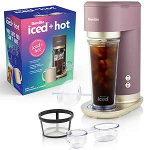 Breville Iced+Hot Coffee Maker, Plus Coffee Cup with Straw, Brews Hot Filter Coffee £39.99 @ Amazon