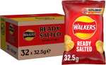 Walkers Ready Salted Crisps Box, 32.5 g (Case of 32)