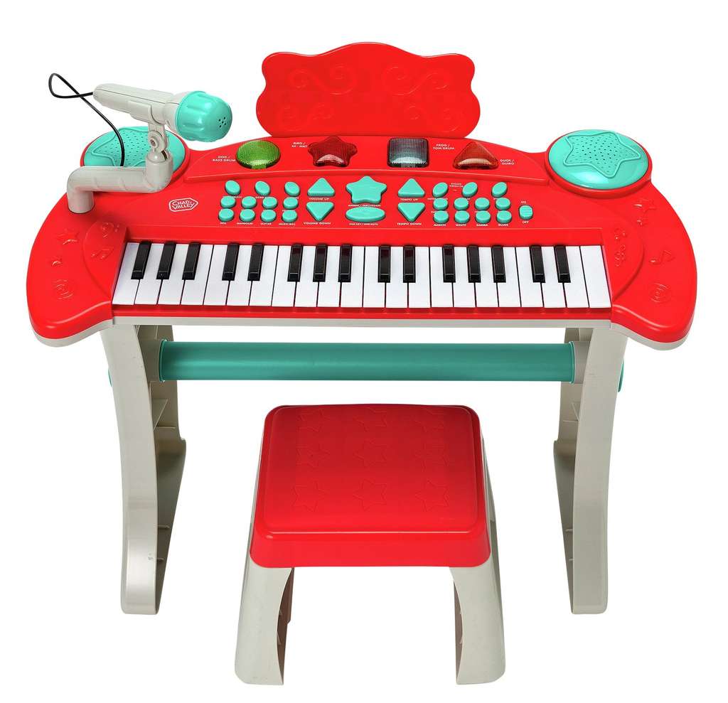 Chad Valley Chad Valley Keyboard Stand Stool Children To Express Creative Musical Talent 