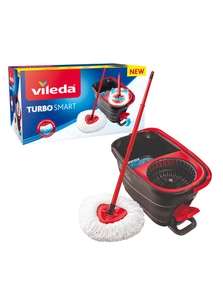 Vileda Turbo Smart Mop and Bucket Set + Free Click & Collect