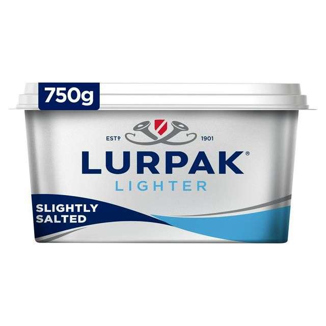 Lurpak Lighter Spreadable Blend of Butter and Rapeseed Oil 750g £5 nectar price @ Sainsbury's