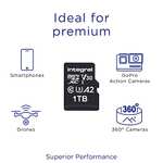 1TB - Integral UltimaPRO A2 V30 High Speed Micro SD Card (SDXC) UHS-I U3 + Adapter - 180/150MB/s R/W - £104.95 @ Amazon