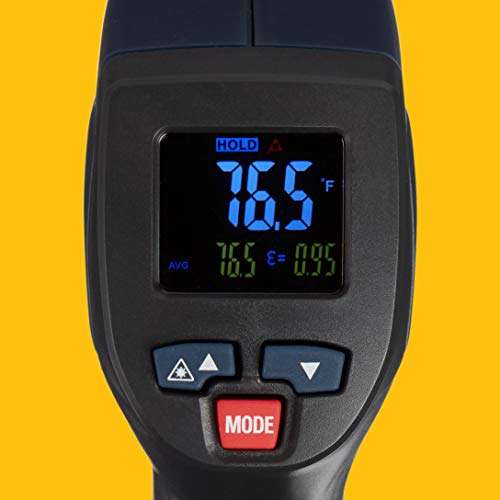 12:1 DT-827V Infrared Thermometer with Dual laser adjustable emissivity 760ºC Negativity Display Commercial 