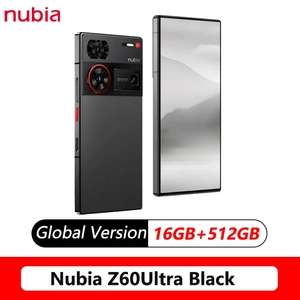 Global Version Nubia Z60 Ultra 64MP Q9+ Full Screen IP68 Snapdragon 8 Gen 3 NFC 6000mAh Phone - Sold by Nubia Flagship Store