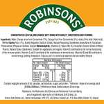 3 Bottles of Robinsons Fruit & Barley Orange Squash, 1L - (£2.62/£2.44 Subscribe & Save) + 20% voucher on first Subscribe and Save