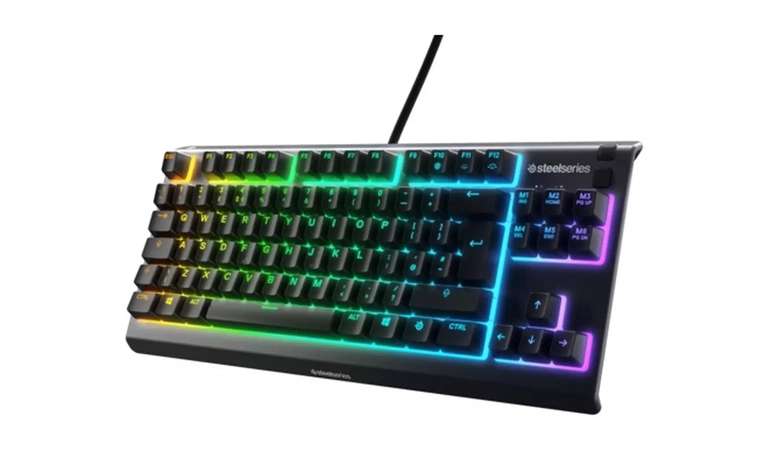 SteelSeries Apex 3 TKL Wired Gaming Keyboard - Black C&C