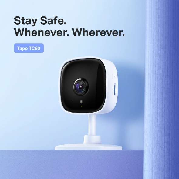 TP-Link Tapo TC60 Mini Smart Security Camera, Indoor CCTV, No Hub Required, 1080p, 2-Way Audio, Night Vision - £19.99 @ Amazon